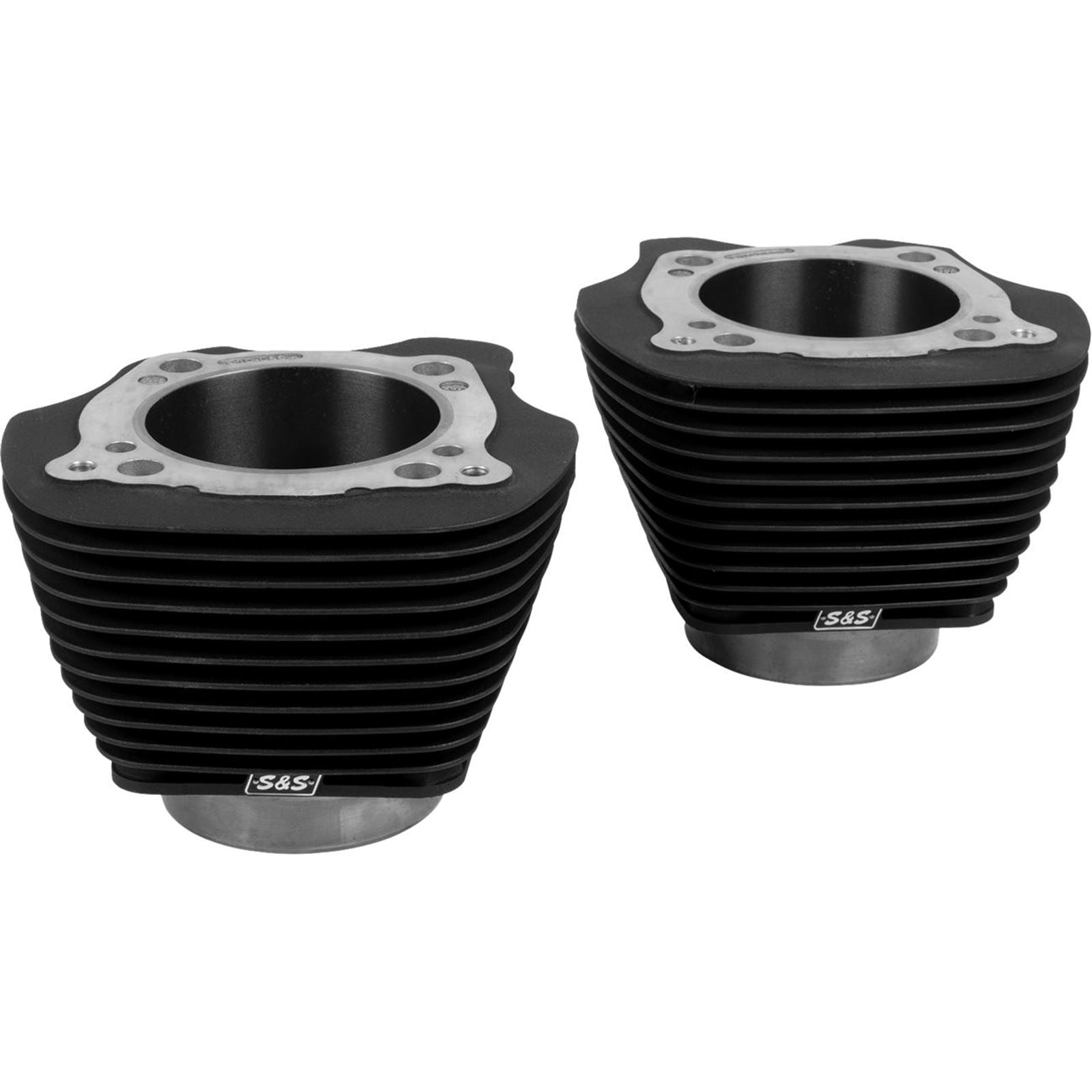 S&S Cycle Cylinder Set - 4.320" Bore - Unhoned - Black w/o Highlighted Fins - M8 [MPN: 910-1006A]_1883592