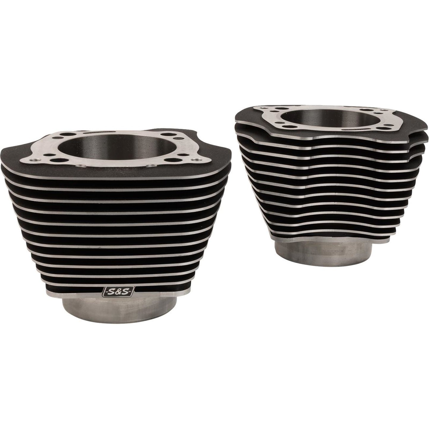 S&S Cycle Cylinder Set - 4.320" Bore - Unhoned - Black w/Highlighted Fins - M8 [MPN: 910-1005A]_1861606