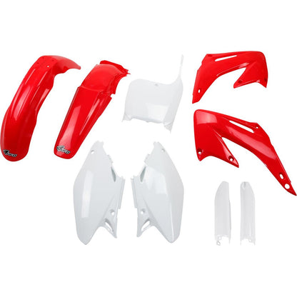 UFO Plastics Body Kit - Red/White for CR 125/250 '02-'03 [MPN: HOKIT101F@999]_1790594