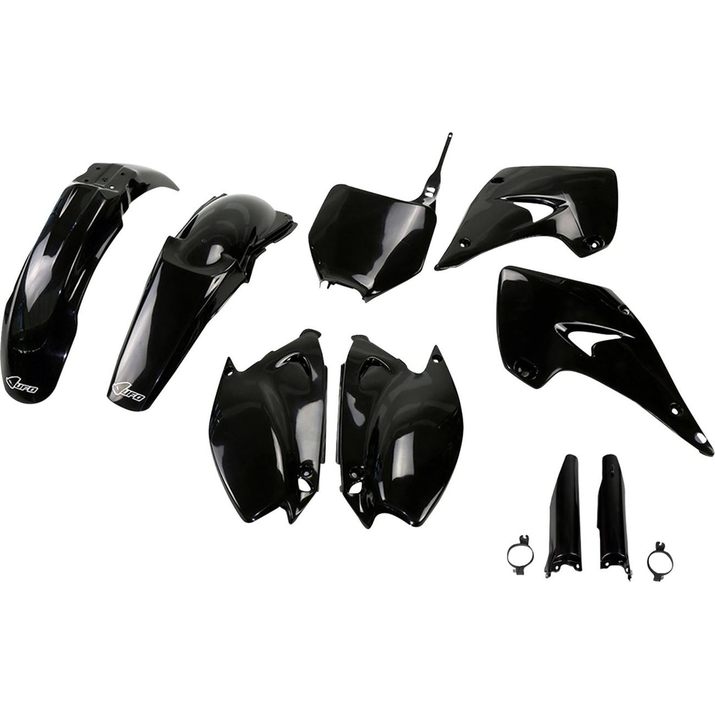 UFO Plastics Body Kit - Black for KX 125/250 '04-'08 [MPN: KAKIT201F@001]_1790576