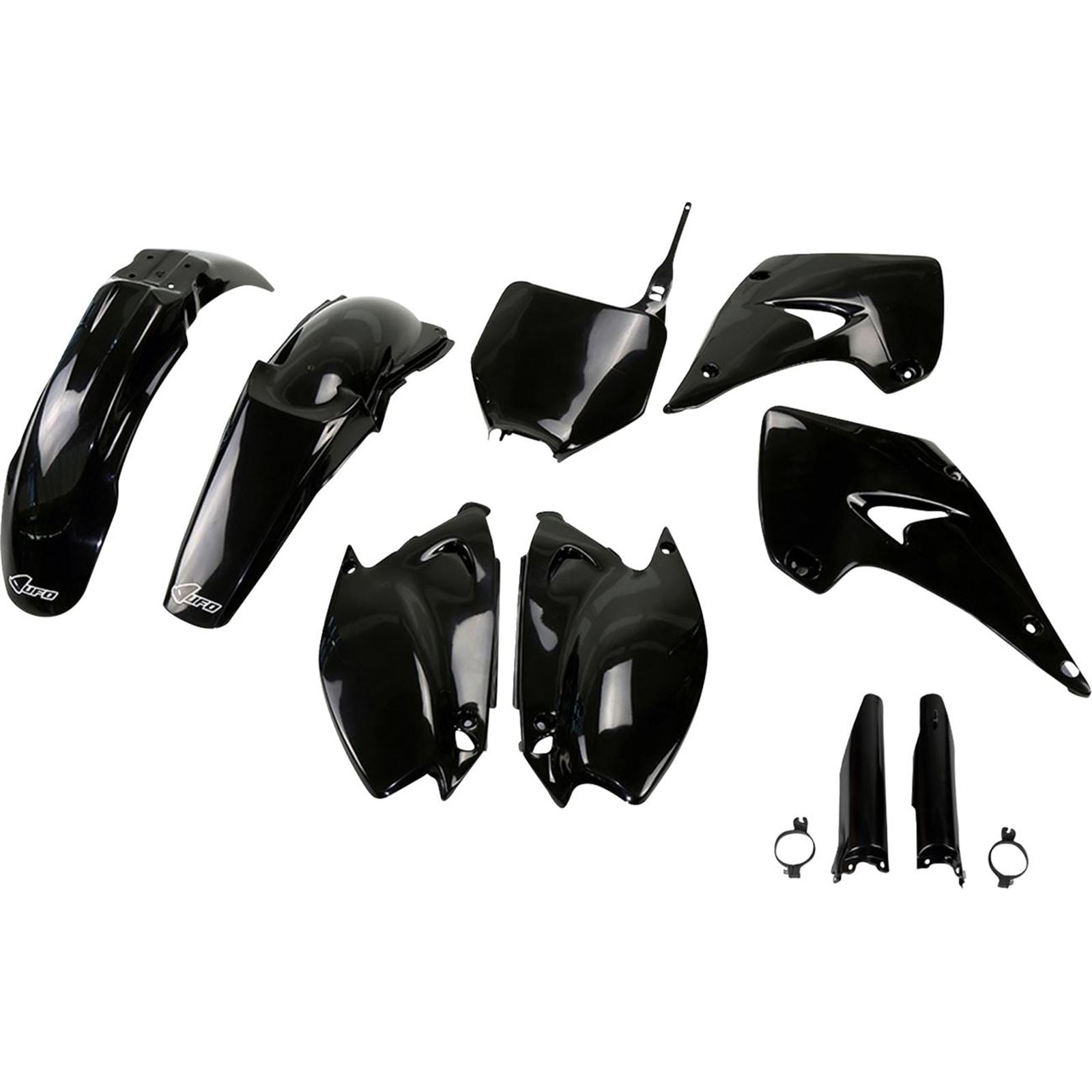 UFO Plastics Body Kit - Black for KX 125/250 '04-'08 [MPN: KAKIT201F@001]_1819244