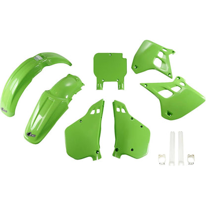 UFO Plastics Body Kit - '91 Green/White for KX 250 '90-'91 [MPN: KAKIT188F@999A]_1790506