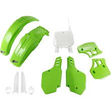 UFO Plastics Body Kit - Green/White for KX 500 [MPN: KAKIT186F@999]_1819261