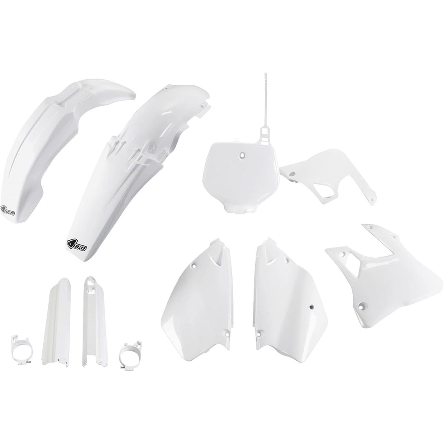 UFO Plastics Body Kit - '96-'97 White for YZ 125/250 '96-'99 [MPN: YAKIT294F@999W]_1819271