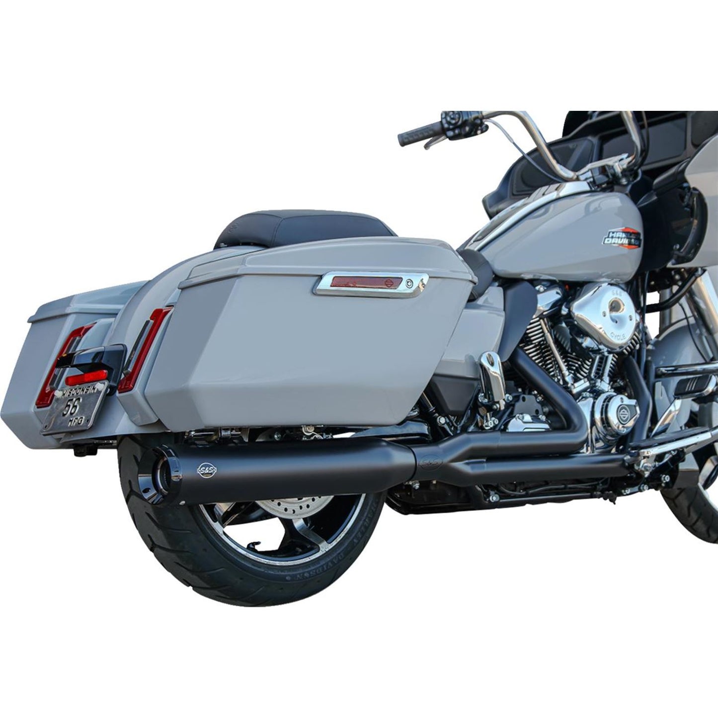 S&S Cycle 2-into-1 GNX Exhaust System - Race Only - Guardian Black for Touring [MPN: 550-1167]_1819272