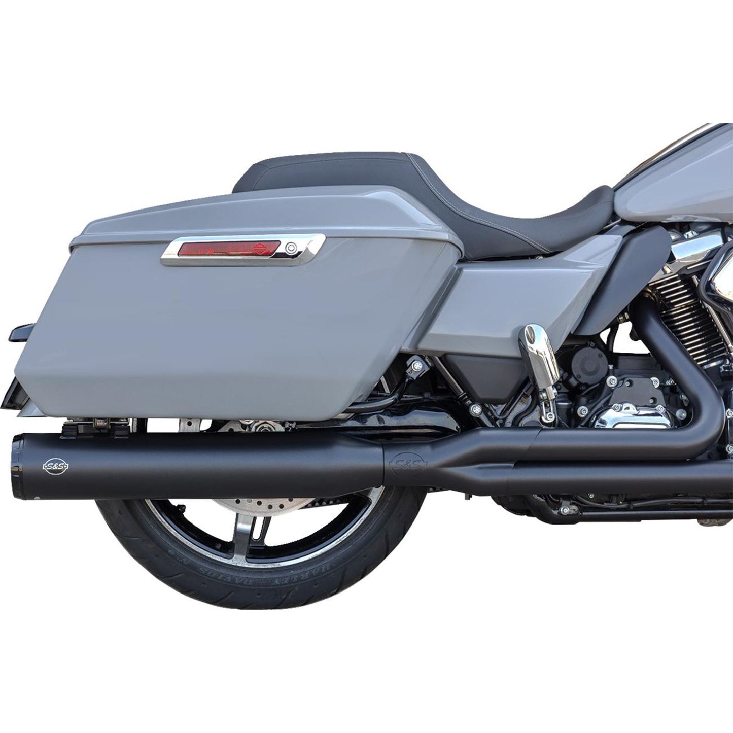 S&S Cycle 2-into-1 GNX Exhaust System - Race Only - Guardian Black for Touring [MPN: 550-1167]_1819273