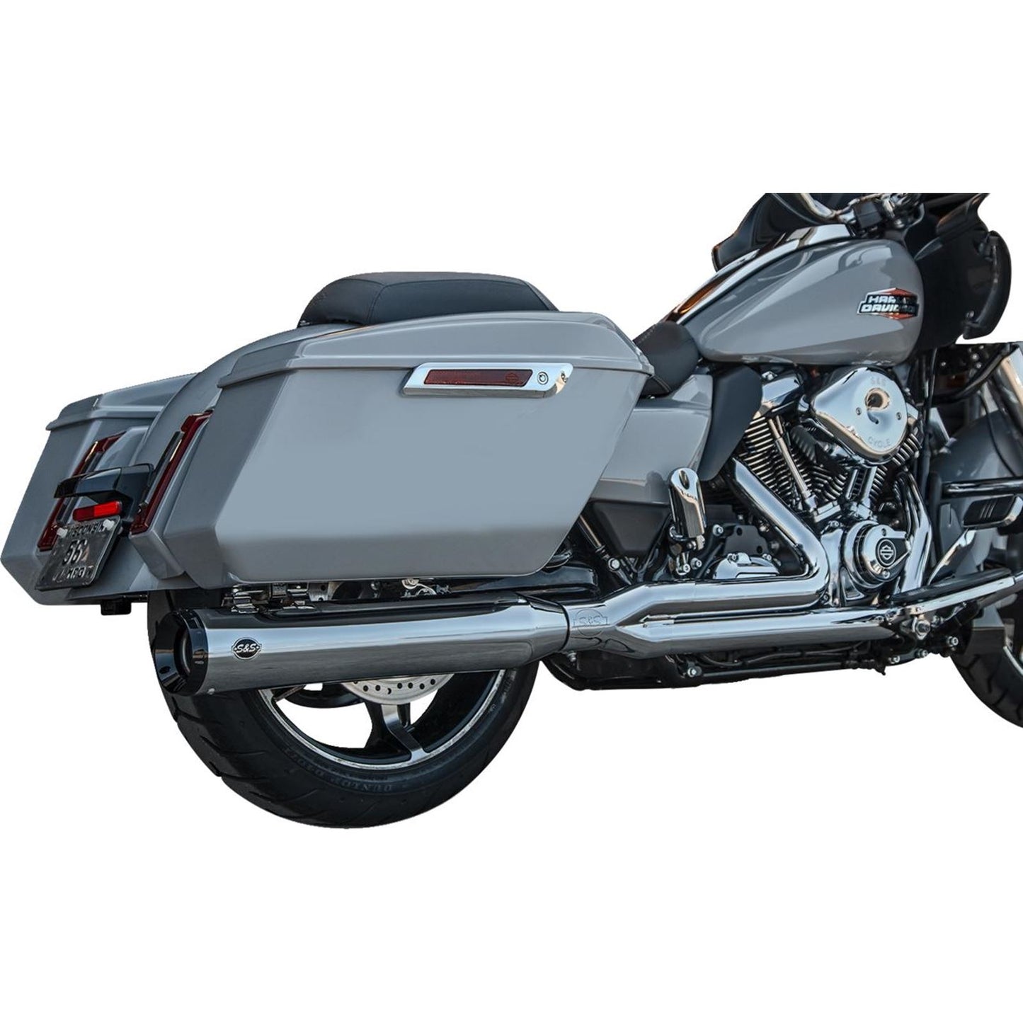 S&S Cycle 2-into-1 GNX Exhaust System - Race Only - Chrome for Touring [MPN: 550-1168]_1819267