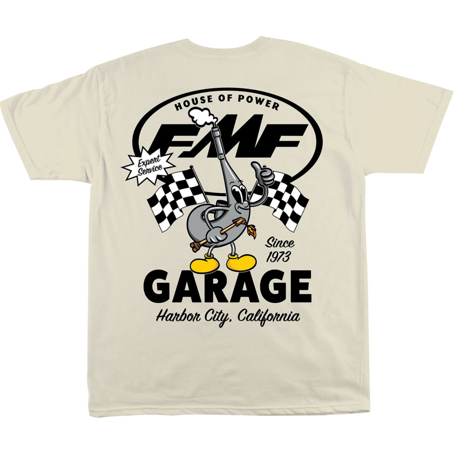 FMF Racing Garage T-Shirt - Natural_1783100
