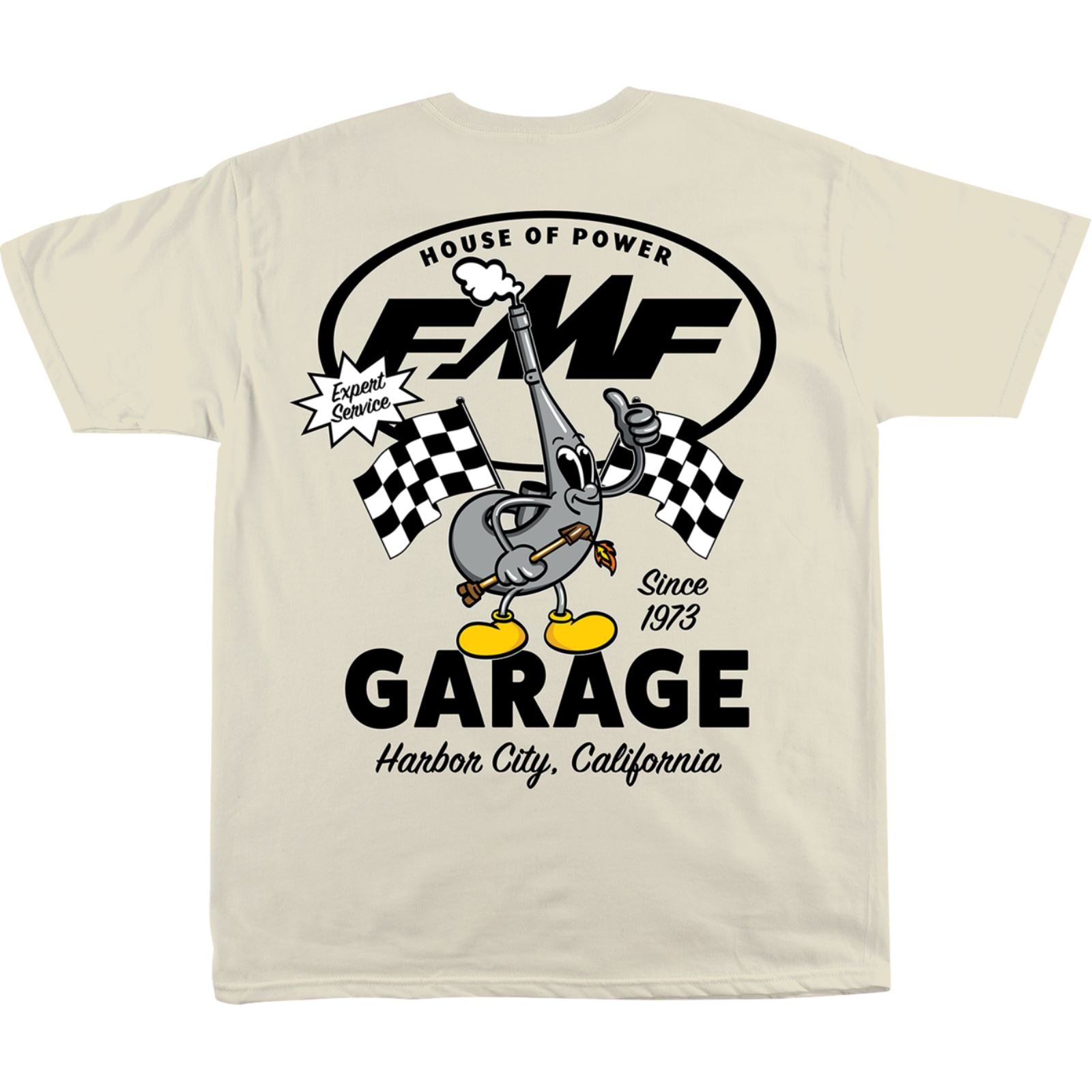 FMF Racing Garage T-Shirt - Natural_1783100