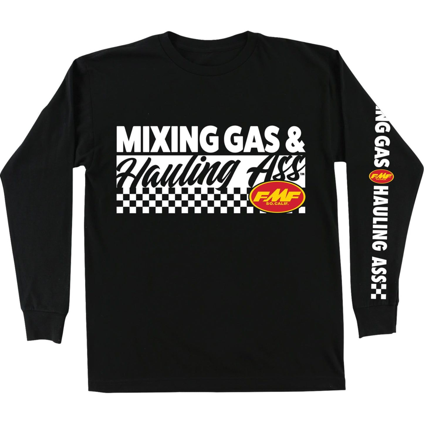 FMF Racing Mixin Long-Sleeve T-Shirt - Black - Large [MPN: FA25119901BLKLG]_1783262