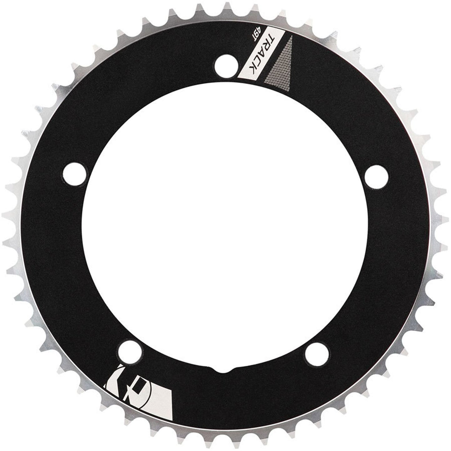 Full Speed Ahead NS Track Chainring, 1x 54T Tooth Count, 144BCD – Black [MPN: 368-0028011050]_1921672