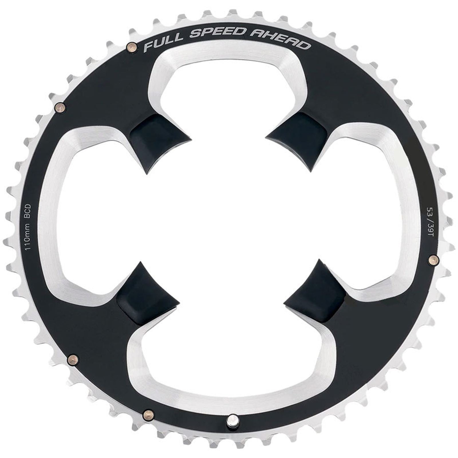 Full Speed Ahead PowerBox Carbon Road Chainring, 1x 53T Tooth Count – Black [MPN: 371-0022007011]_1921841