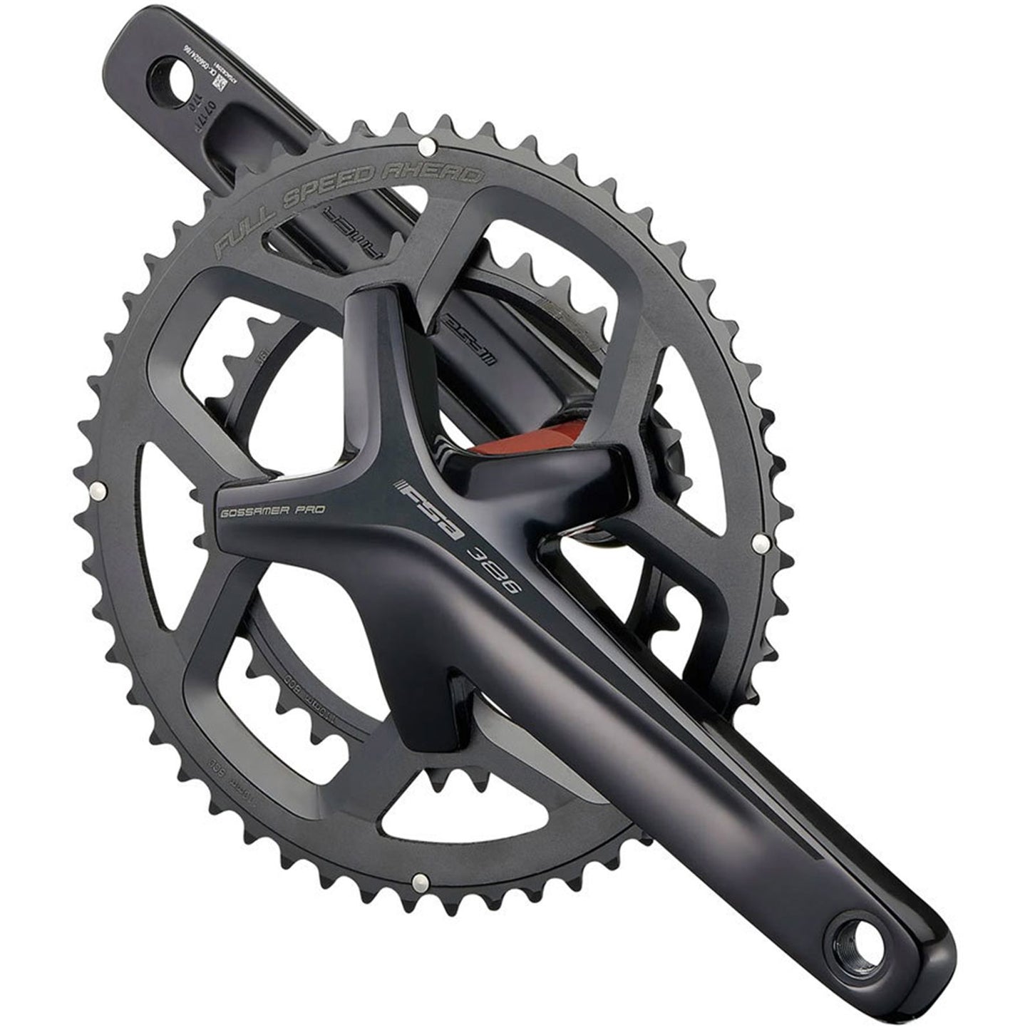 Full Speed Ahead Gossamer Pro Crankset, 2x 53/39T Chainrings, 175mm Arm, Black [MPN: 336-0303295950]_1921356