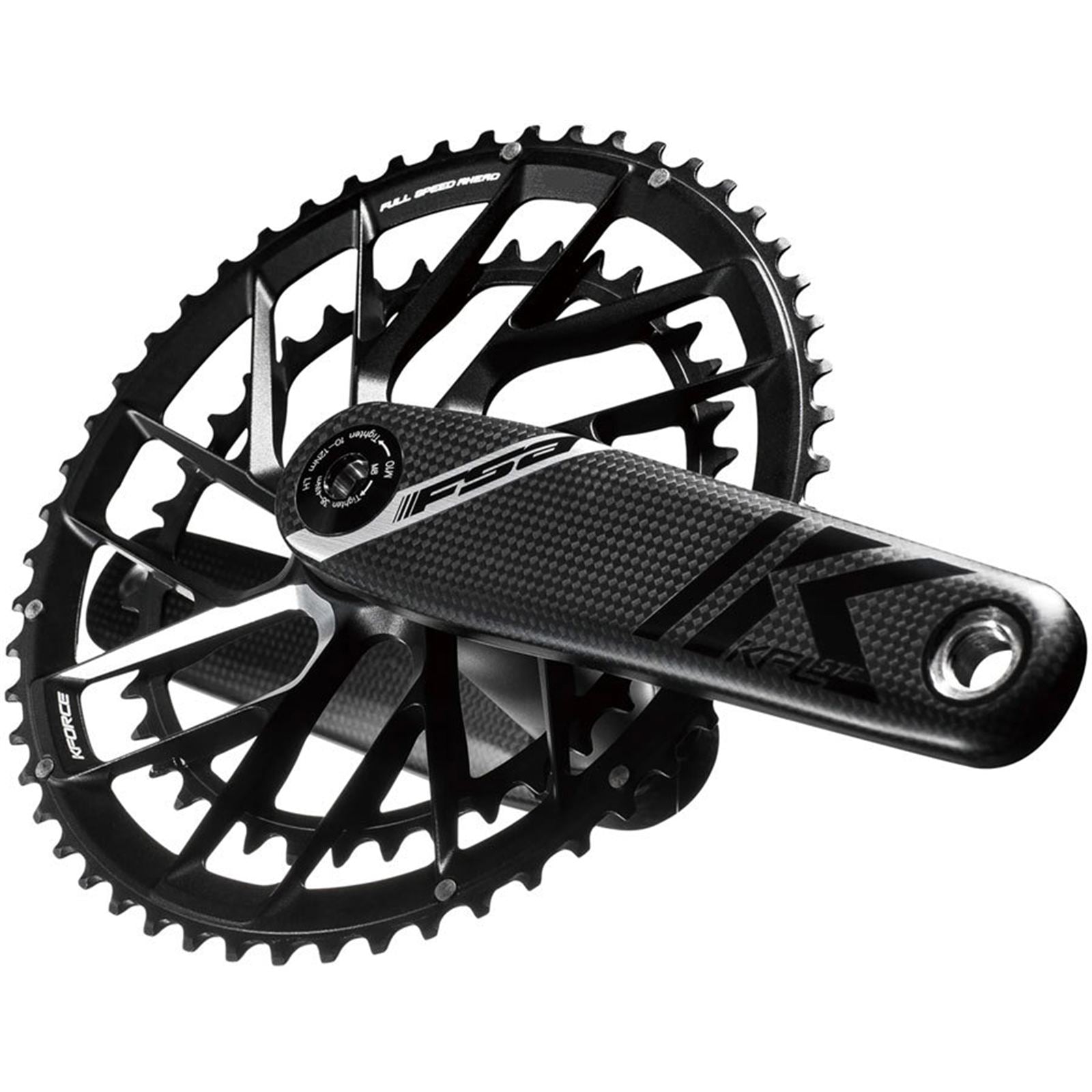 Full Speed Ahead K-Force Team Edition Crankset, 2x 50/34T Chainrings, Black [MPN: 336-0368553030]_1921324