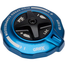 Fox Factory GRIP X Top Cap Interface Parts - 2025,  HSC / LSC, Blue Ano [MPN: 820-05-750-KIT]_1783918