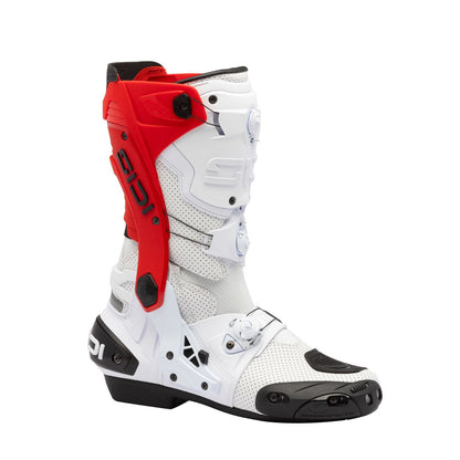 Sidi - Powersports Rex Air Motorcycle Boots - White/Red - Size 39 [MPN: 000MVREXAIRWHTR]_1997748