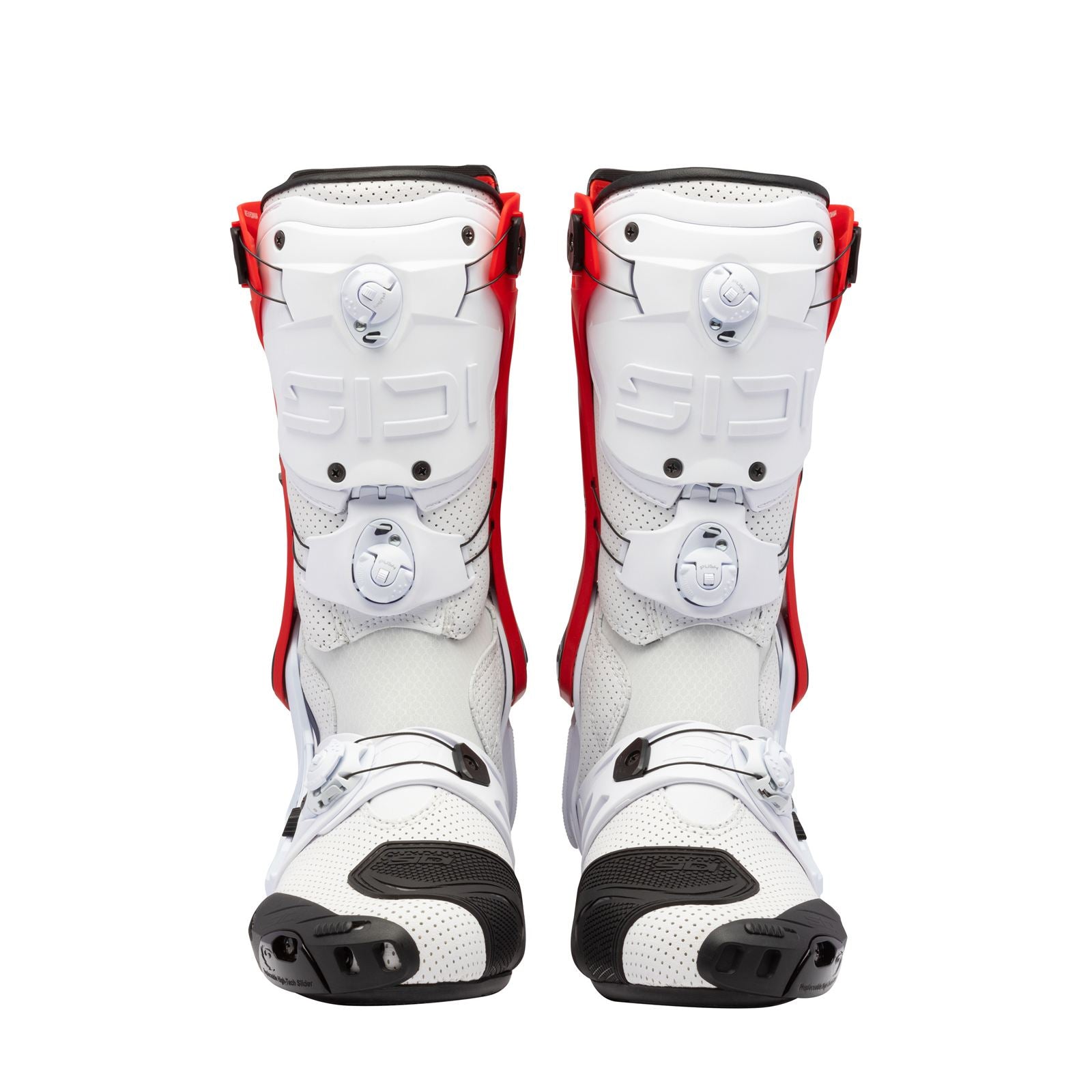 Sidi - Powersports Rex Air Motorcycle Boots - White/Red - Size 39 [MPN: 000MVREXAIRWHTR]_1997749