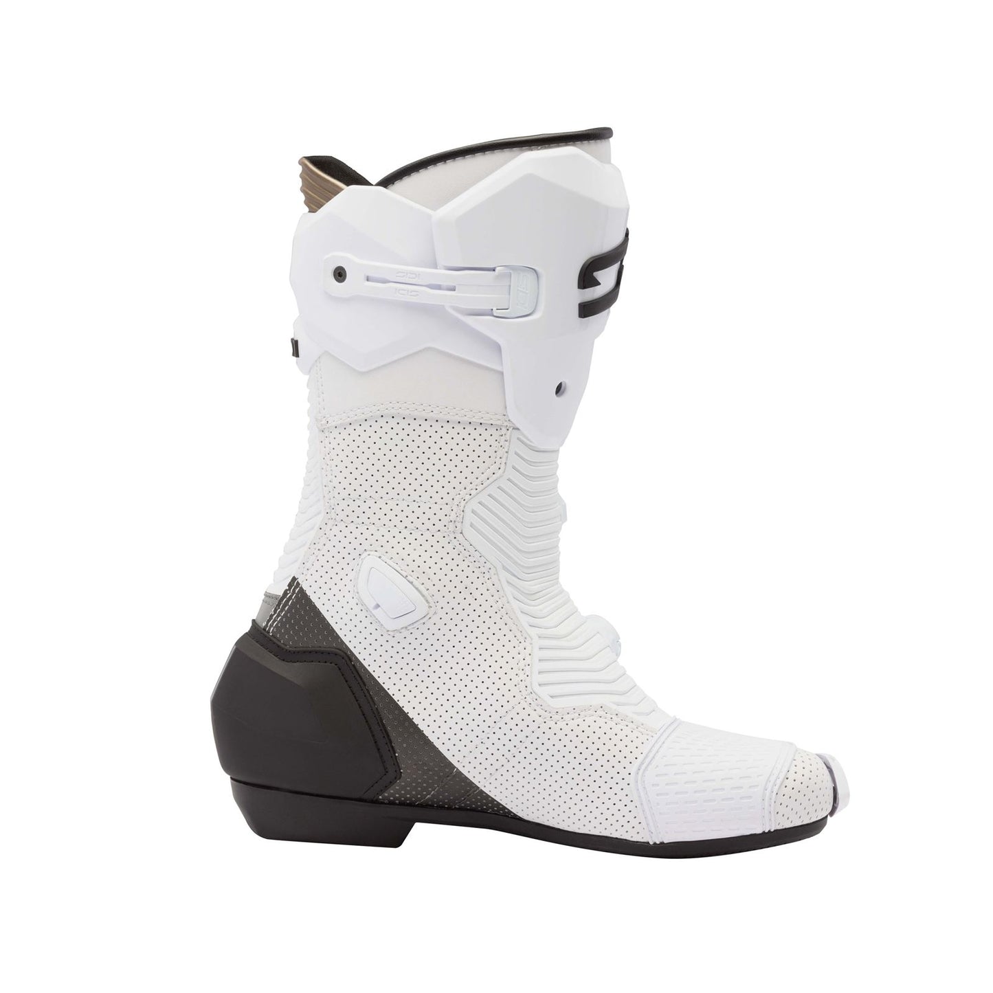 Sidi - Powersports MAG 2 Air Motorcycle Boots - White/Black - Size 39 [MPN: 000MVMAG2AIRWHT]_1997431