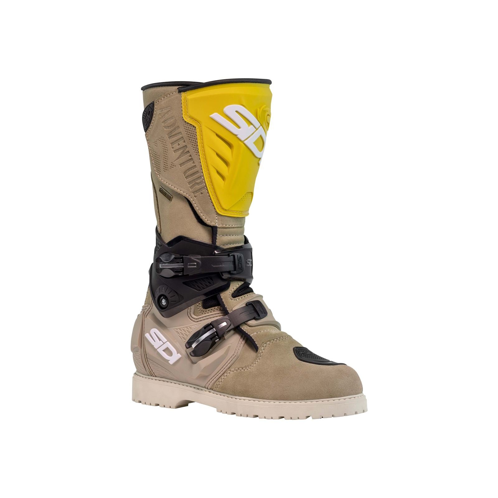 Sidi - Powersports Adventure 2 Gore-Tex Motorcycle Boots - Sand/Ochre - Size 40 [MPN: 000MVADVENT2LES]_1996188