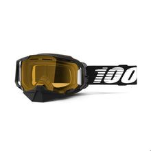 100% Armega Snowmobile Goggles - Black with Yellow Lens [MPN: 50007-10007]_1984485