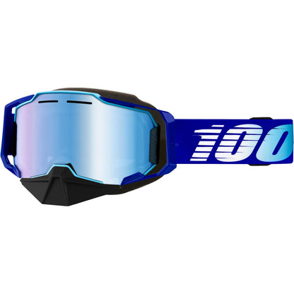 100% Armega Snowmobile Goggles - Blue with Blue Mirror Lens [MPN: 50008-10008]_1946911