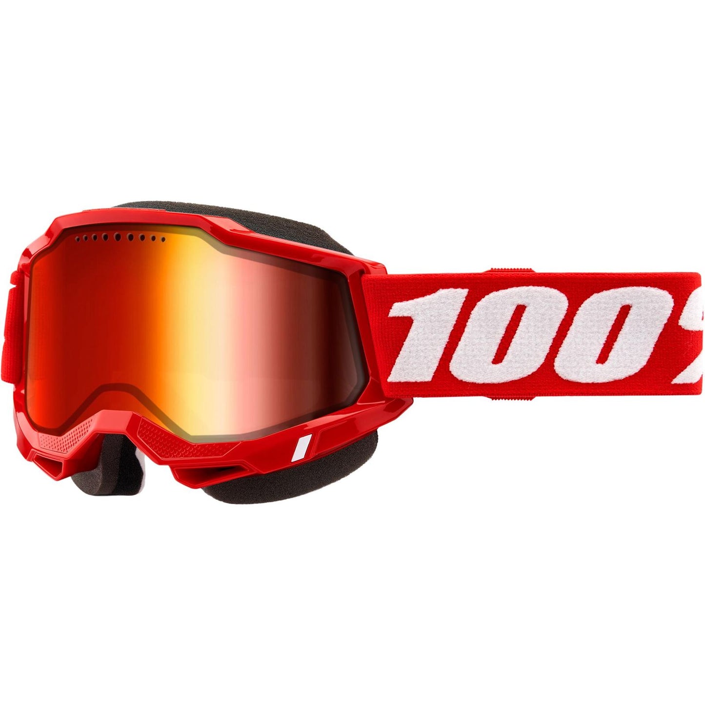 100% Accuri 2 Snowmobile Goggles - Red with Red Mirror Lens [MPN: 50022-10011]_1946921