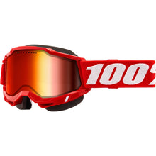 100% Accuri 2 Snowmobile Goggles - Red with Red Mirror Lens [MPN: 50022-10011]_1946921