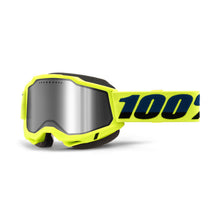 100% Accuri 2 Snowmobile Goggles - Neon Yellow with Silver Mirror Lens [MPN: 50022-10010]_1983593