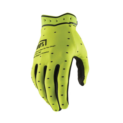 100% Ridefit 2 Gloves - Fluo Yellow_1984281