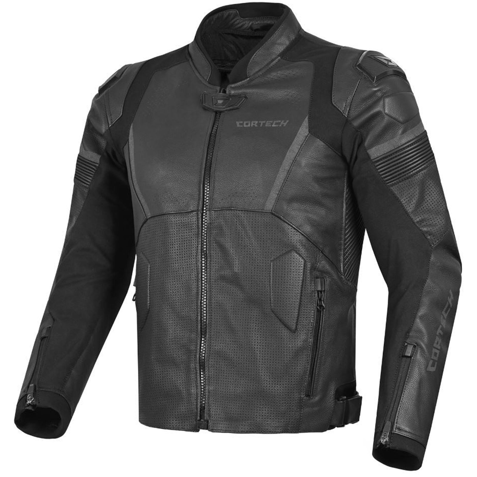 Cortech Revo Leather Jacket - Black - Medium [MPN: REVOLTHRJKT BK]_2058057