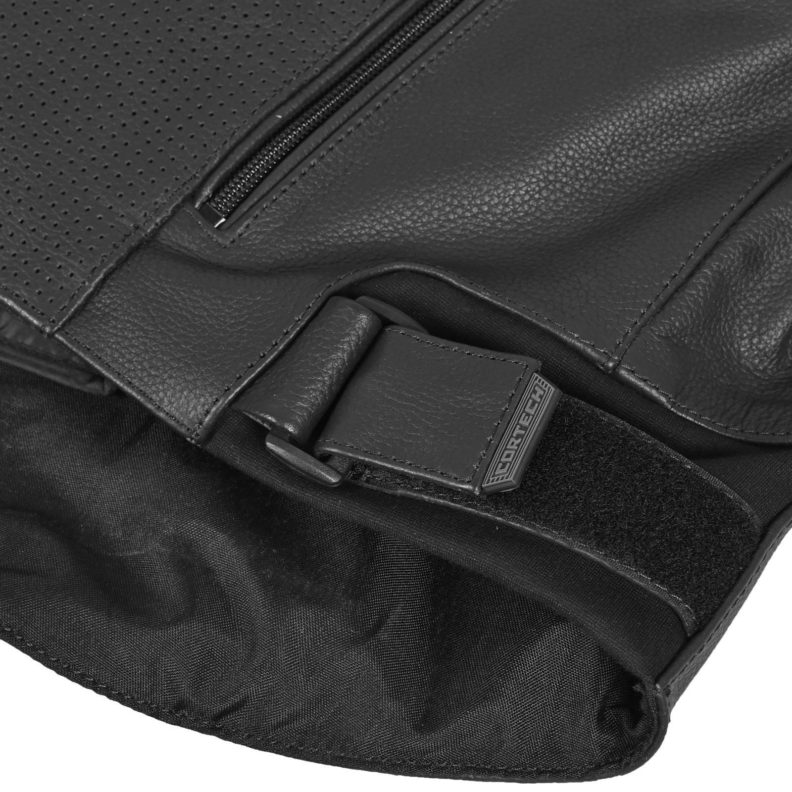 Cortech Revo Leather Jacket - Black/White - Medium [MPN: REVOLTHRJKT BK/]_1983398