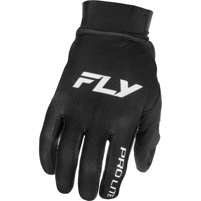 Fly Racing Pro Lite Gloves - Black/White_1789420
