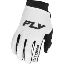 Fly Racing Youth Pro Lite Gloves - White/Black - Youth Large 379-045YL_1785770