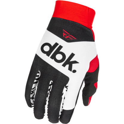 Fly Racing Youth Pro Lite DBK Gloves - Black/White/Red - Youth Large [MPN: 379-048YL]_1791909