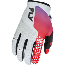 Fly Racing Youth Kinetic Gloves - Grey/Red/Purple/Black_1785927