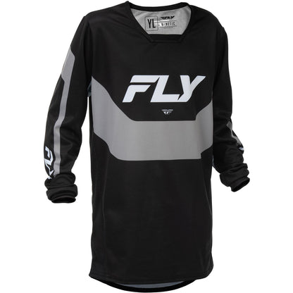 Fly Racing Youth Kinetic Jersey - Black/Grey_1789410