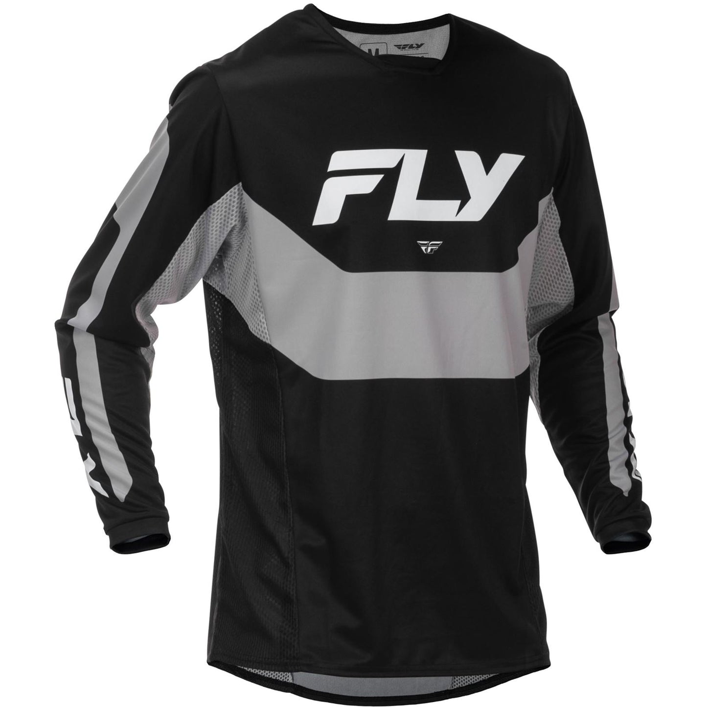Fly Racing Kinetic Jersey - Black/Grey_1785718