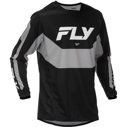 Fly Racing Kinetic Jersey - Black/Grey_1785718
