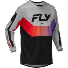Fly Racing Kinetic Jersey - Grey/Red/Purple/Black_1785538
