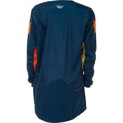 Fly Racing Youth Kinetic Jersey - Navy/Orange_1785790