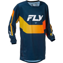 Fly Racing Youth Kinetic Jersey - Navy/Orange_1789483
