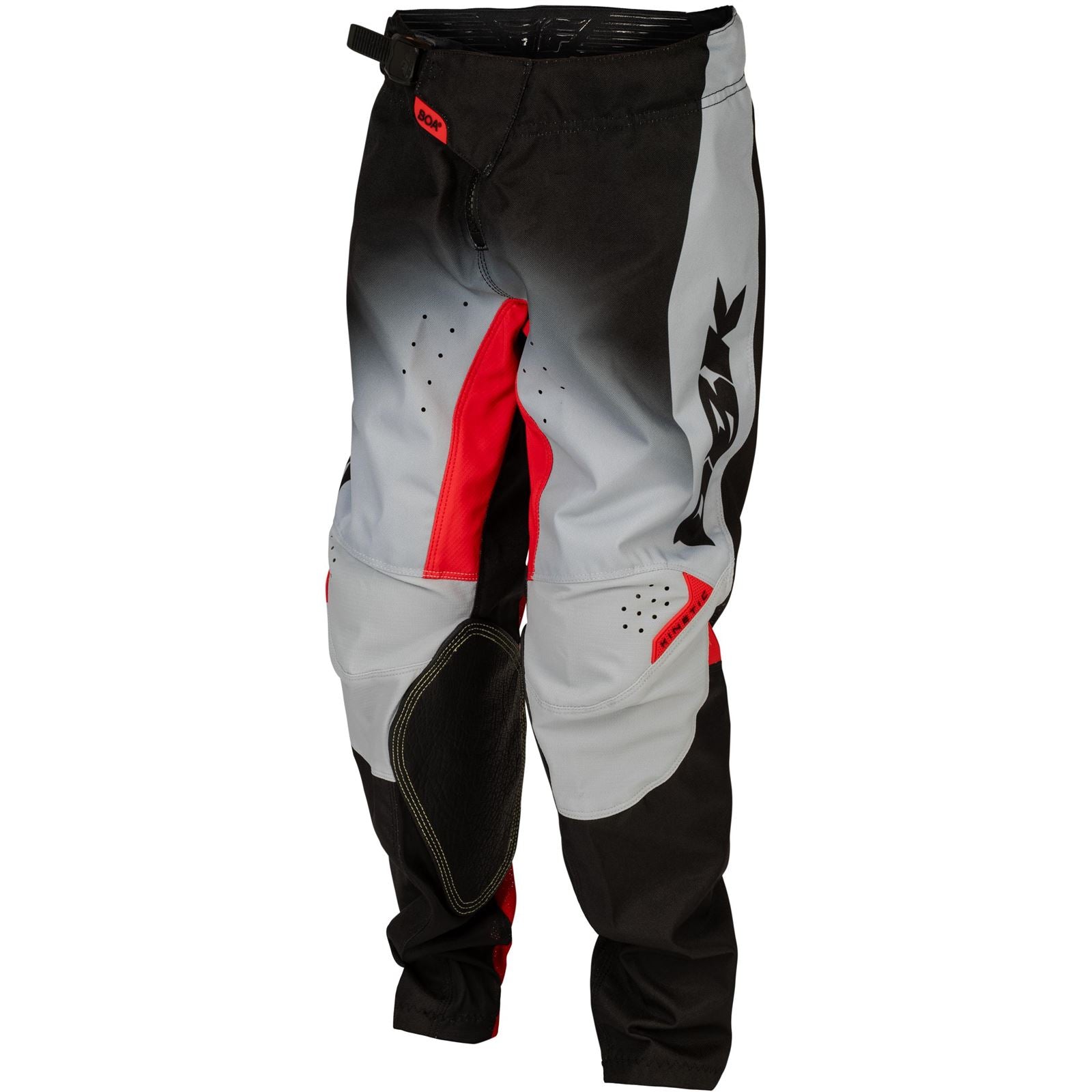 Fly Racing Youth Kinetic DBK Pants - Grey/Black/Red_1791319