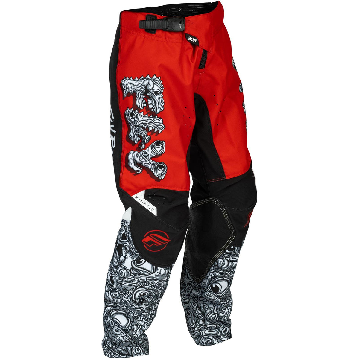 FLY Racing Youth Kinetic Mutant Pants - Red/White/Black_1789919