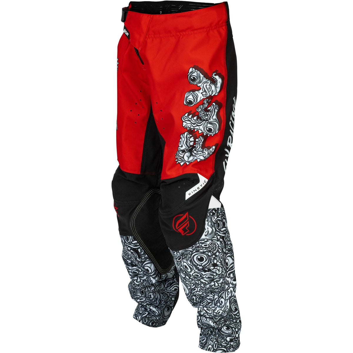 FLY Racing Youth Kinetic Mutant Pants - Red/White/Black_1791976