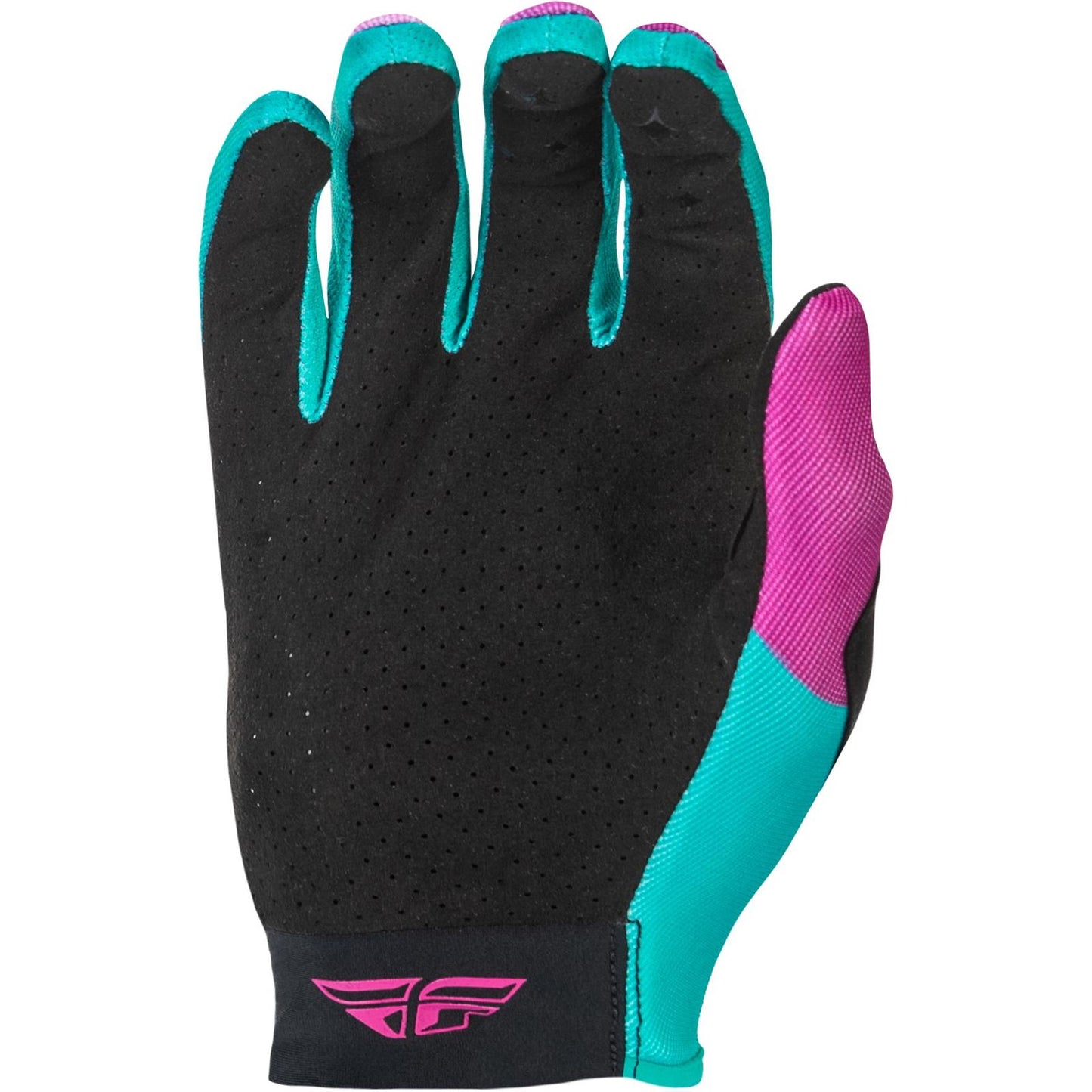 Fly Racing Girl's Lite Gloves - Pink/Turquoise - Youth Large 379-612YL_1785630
