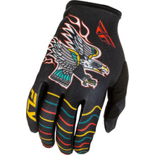 Fly Racing Lite Americana Gloves - Black/Red/Gold_1785326
