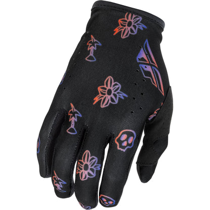 Fly Racing Lite Outline Gloves - Black/Red/Purple_1785422