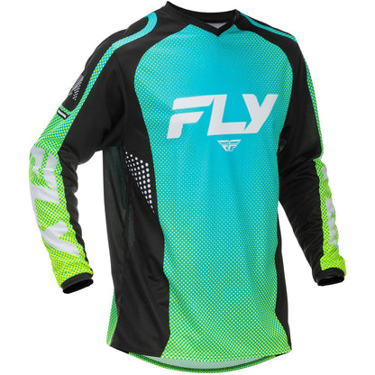 Fly Racing F-16 Jersey - Aqua/Black/White_1789557