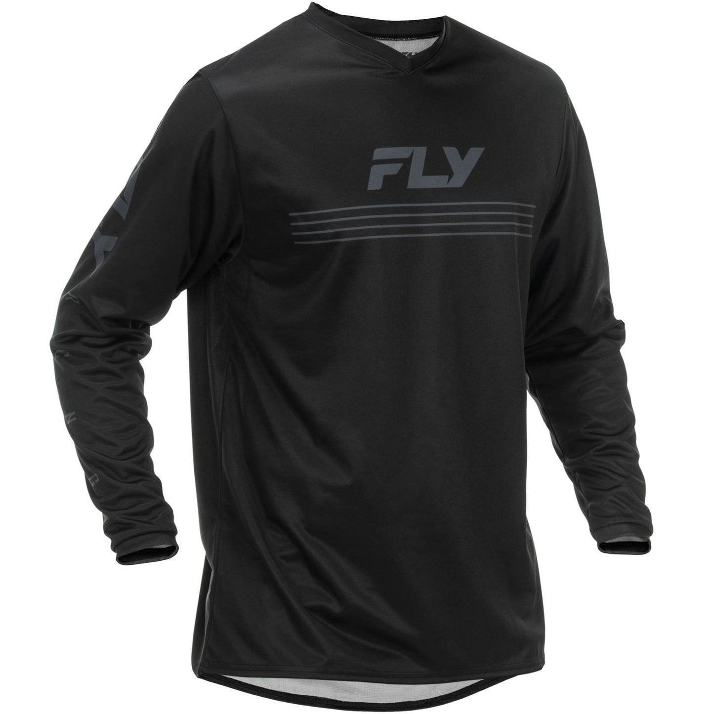 Fly Racing Universal Jersey - Black/White_1789360