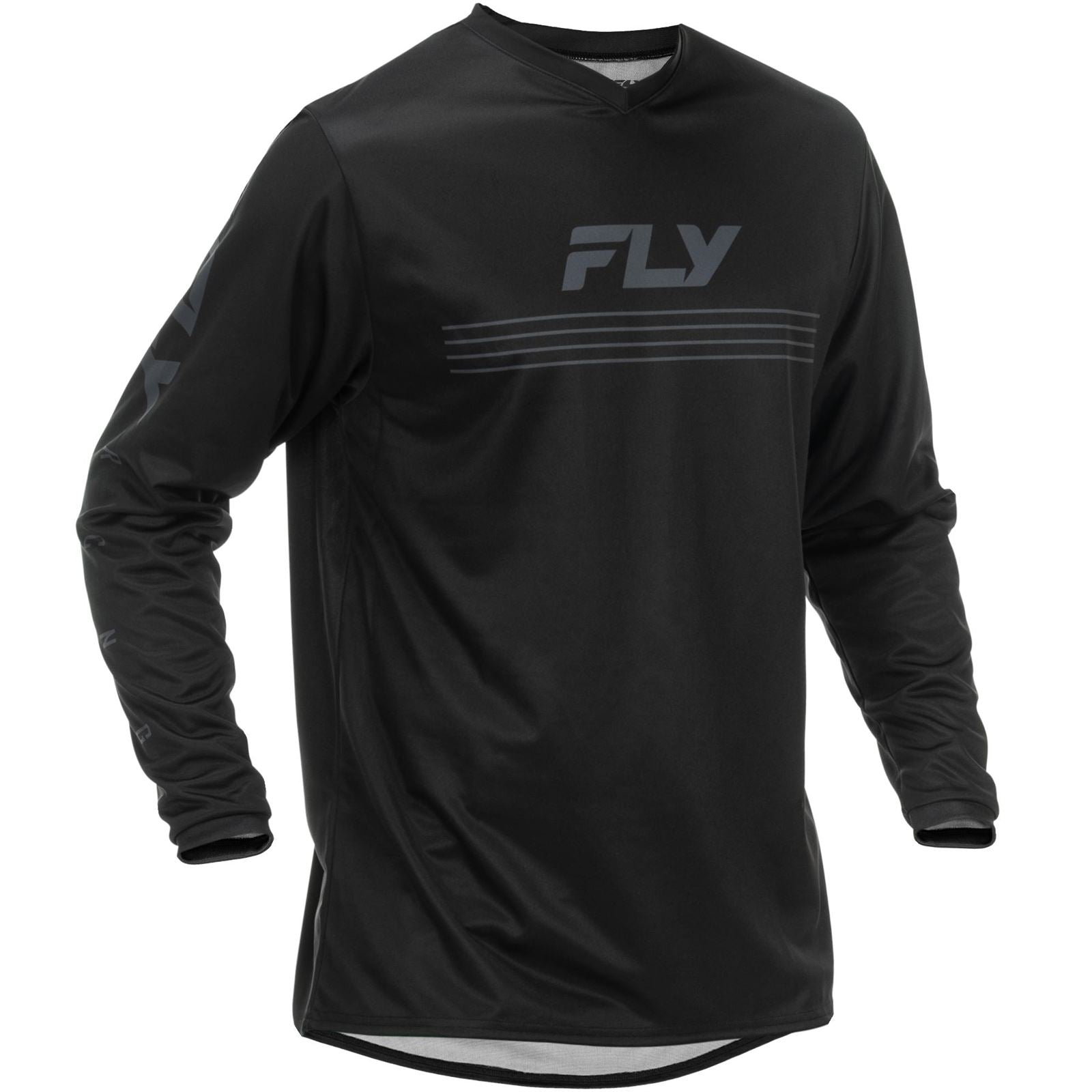 Fly Racing Universal Jersey - Black/White_1789360